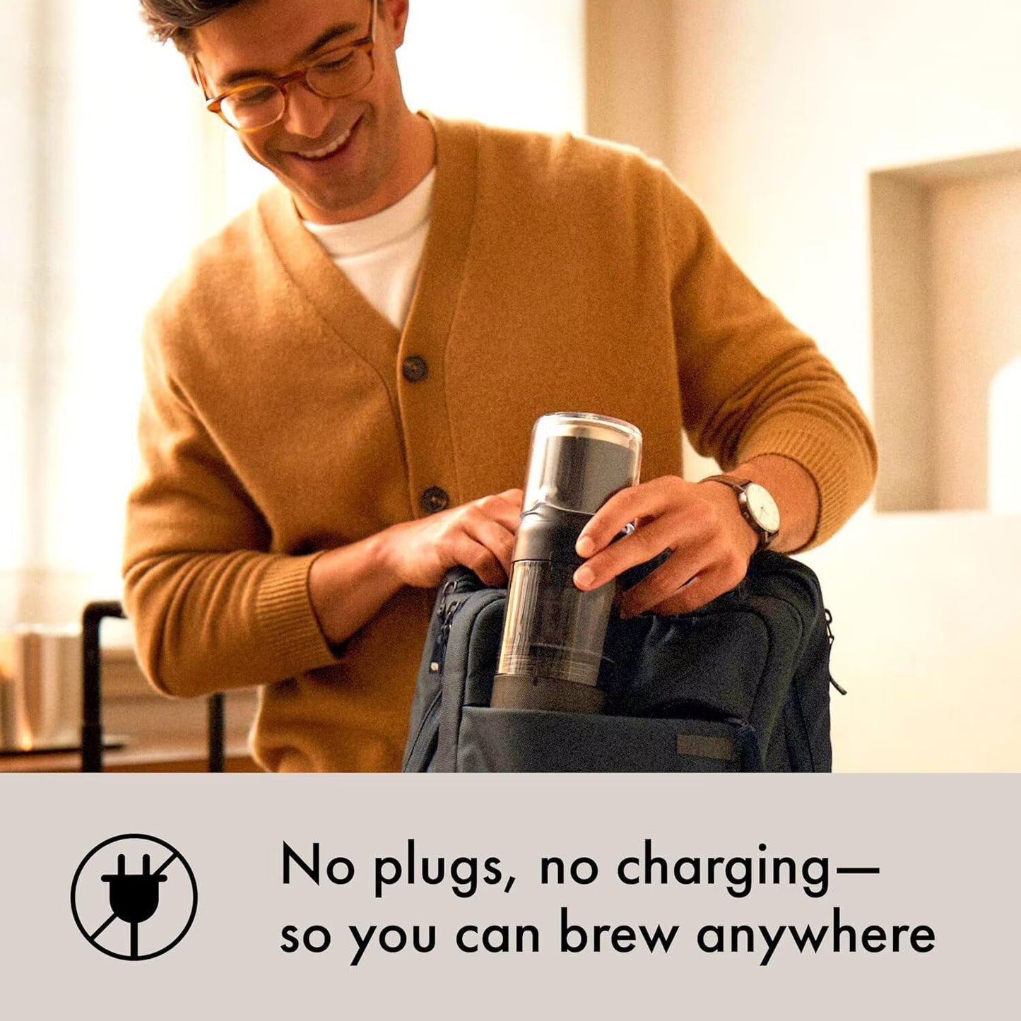 AeroPress Coffee Maker - Premium Glass & Metal Coffee Press