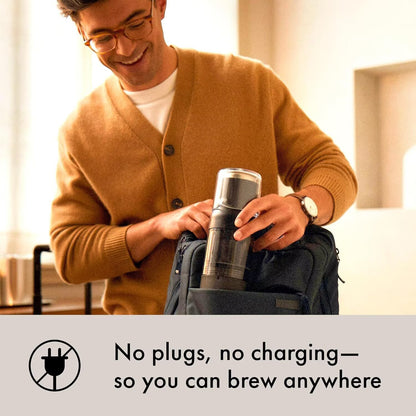 AeroPress Coffee Maker - Premium Glass & Metal Coffee Press