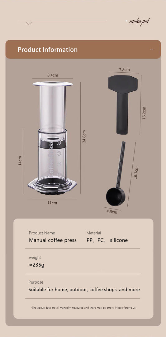 AeroPress Coffee Maker - Clear & Colors