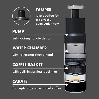 AeroPress Coffee Maker - Premium Glass & Metal Coffee Press